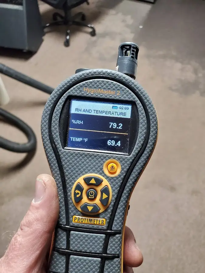 Moisture meter humidity assessment for Fire & Smoke Damage Restoration in Long Beach