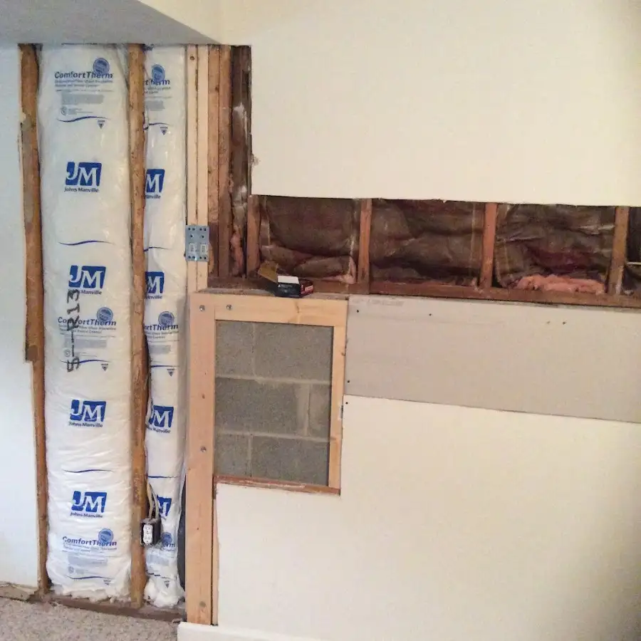 Wall insulation replacement during Structural Drying in Long Beach